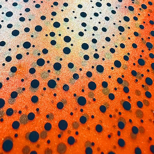 MATSUOKA SPECIAL Silicone Sheet 0.45mm #Dot Dark Orange