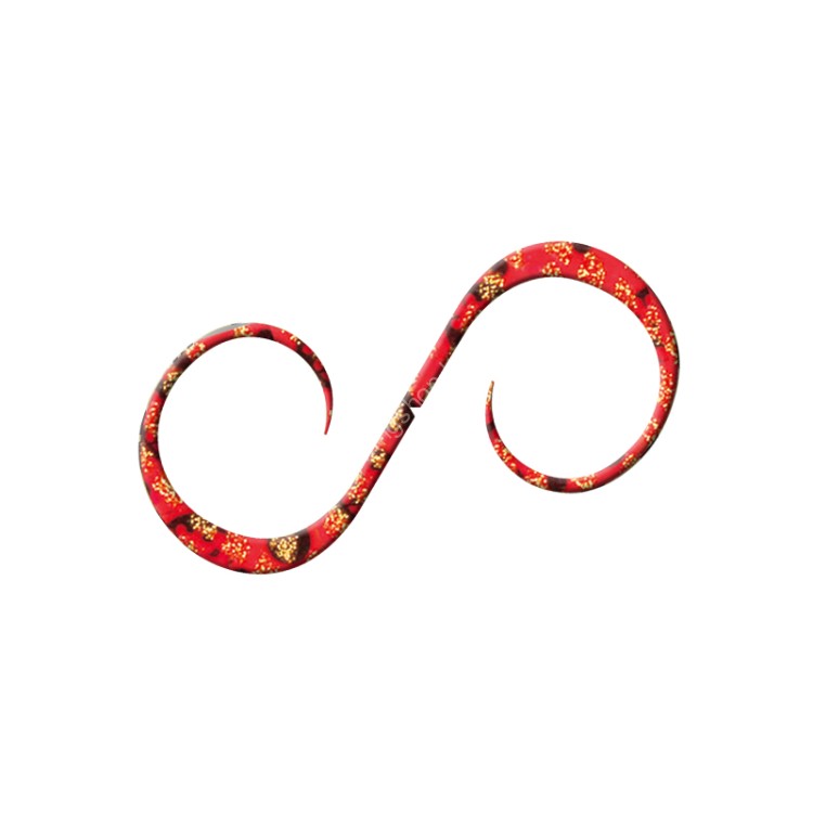 KAIYU Sea God Silicone Tie WG Short Curly #Red Dot Gold