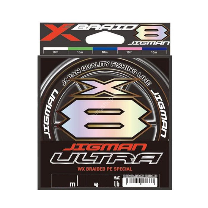 YGK XBraid Jigman Ultra X8 [10m x 5color] 200m #0.8 (16lb)