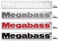 MEGABASS Cutting Sticker Megabass® 20cm Black