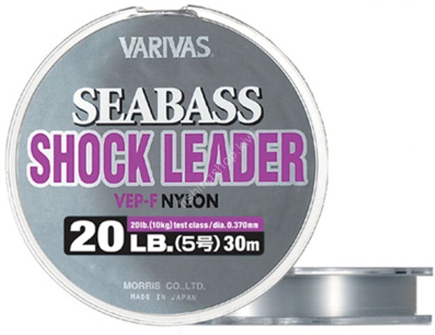 VARIVAS Seabass Shock Leader  VEP-F Nylon [Natural] 30m #2.5 (10lb)