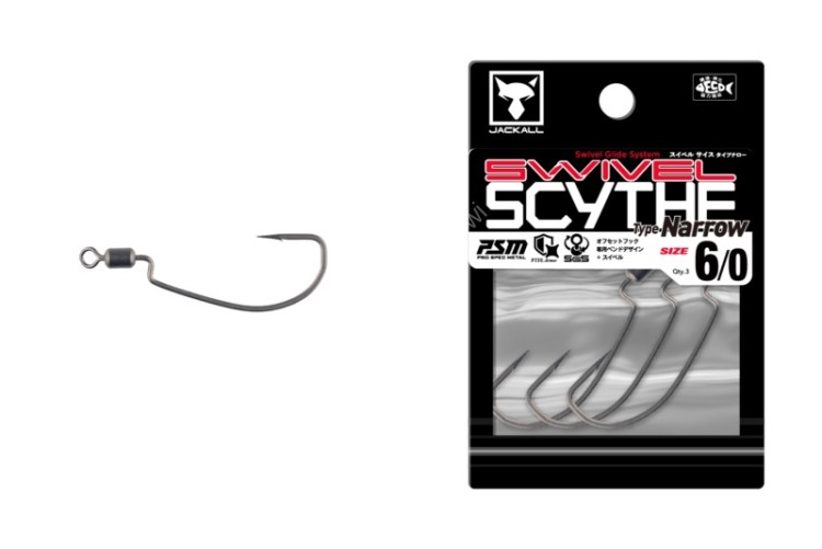 JACKALL Swivel Scythe Type Narrow #6/0 (3pcs)