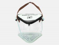 JACKALL Sankaku Egg Bucket #Ice Blue / Brown