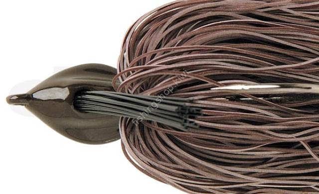 DEPS Flat Back Jig 3/8oz Fine Rubber Skirt #06 Brown