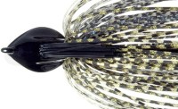 DEPS Flat Back Jig 3/4oz Silicone Skirt #51 Smoke Scale/Blue & Gold