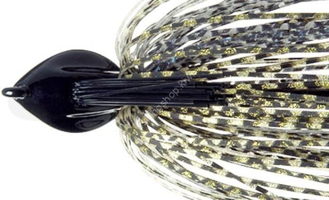 DEPS Flat Back Jig 3/4oz Silicone Skirt #51 Smoke Scale/Blue & Gold