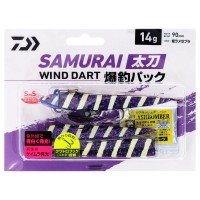 DAIWA Samurai Tachi Wind Dart Bakucho Pack 14g #Purple Lame Zebra