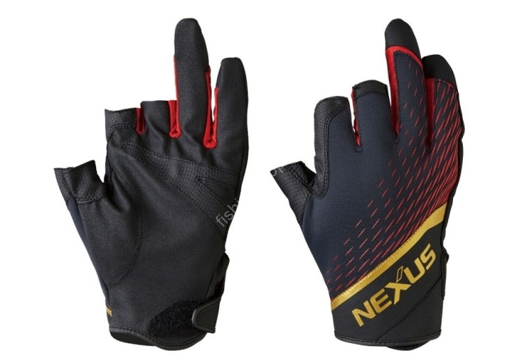 SHIMANO GL-102V Nexus Windproof Gloves 3 (Red) M