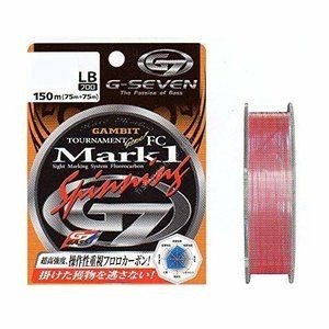 G-SEVEN Gambit Tournament Mark 1 Bait [Transparent +10cm Pink Marking] 150m #0.6 (2lb)