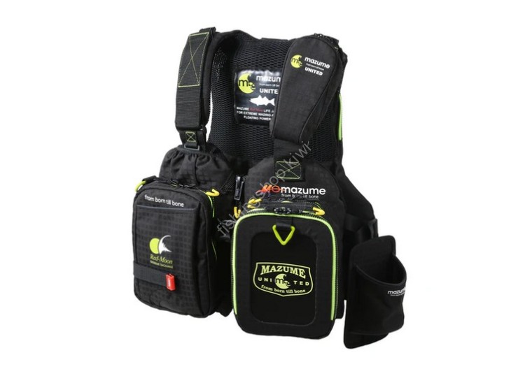 MAZUME Red Moon Life Jacket [Woman & Junior] #Black x Lime