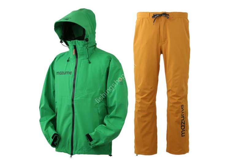 MAZUME Core Rain Suit S #Green