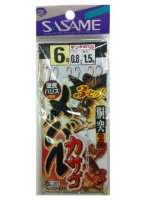 SASAME Mebaru Kasago D-305 [Black] 2 Hook 8-0.8 (3pcs)