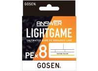 GOSEN Answer Light Game PE x8 [Cocktail Yellow] 150m #0.5 (12lb)