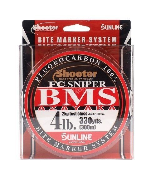 SUNLINE Shooter FC Sniper BMS AZAYAKA [Clear & Pink & Yellow-Green & Orange&Gray] 300m (4lb)