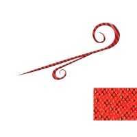 KAIYU Kaijin Silicone Necktie Alien Curly #Red Dot Gold