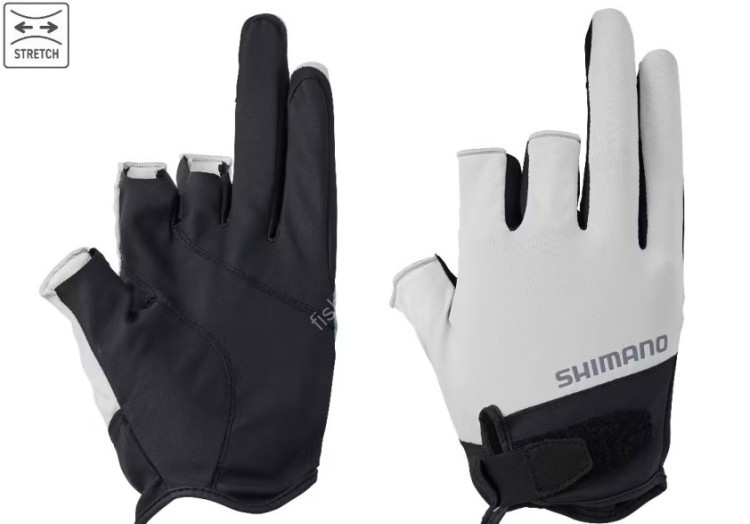 SHIMANO GL-008V Basic Gloves 3 (White) L