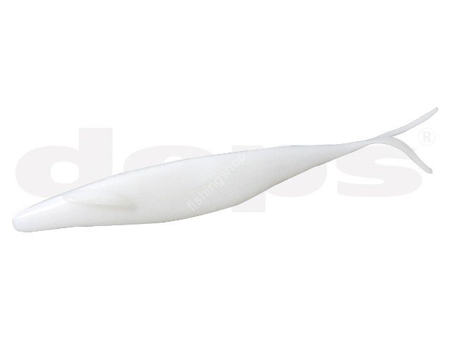 DEPS Sakamata Shad 4'' #08 White Solid