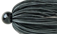 DEPS RR Jig Head 1.7g Fine Rubber Skirt #01 Black