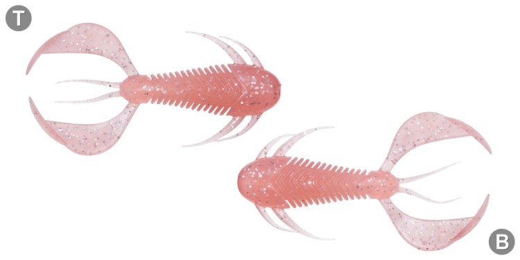 MEGABASS Rock Hog 3'' #Clear Pink Holo (6pcs)
