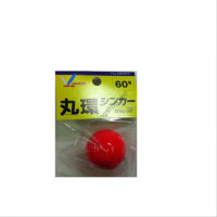 Fujiwara Round Sinker No.60 Fluorescent Red