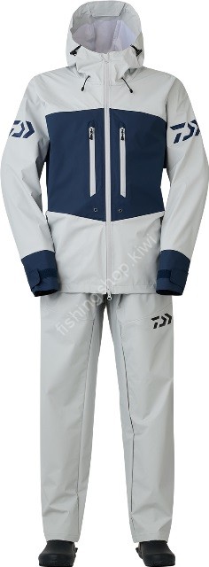 DAIWA DR-9024 PVC Ocean Rain Suit (Light Gray) 2XL