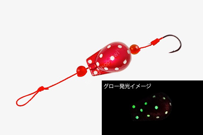 JACKALL Egg Shot No.7 #Red Glow Dot