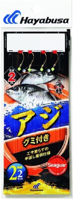 HAYABUSA Kaisen Aji w/Gummy Seaguar SE338 3 Hook Rig 11-3 2.0
