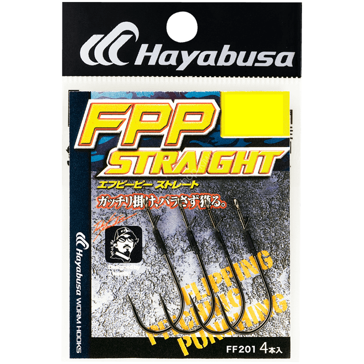 HAYABUSA FPP Straight [Black Nickel] #3/0 (4pcs)