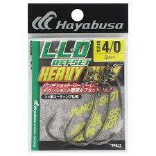 HAYABUSA Big Bass Hook Offset Heavy Duty #4/0 (3pcs)