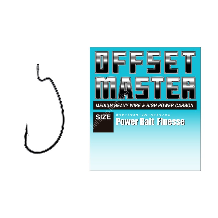 VARIVAS Offset Master Power Bait Finesse [NS Black] #1 (8pcs)