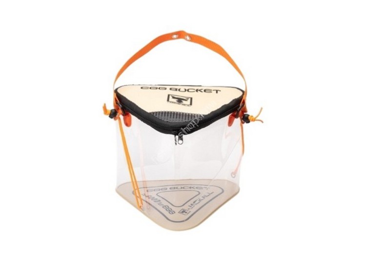 JACKALL Sankak Egg Bucket Mini #Beige/Light Orange JACKALL Sankak Egg Bucket Mini #Beige/Light Orange