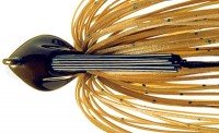 DEPS Flat Back Jig 5.25g Silicon Skirt 53 Green Pumpkin Seed