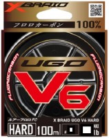 YGK X-Braid Ugo V6 Hard [Natural] 100m #2 (8lb)