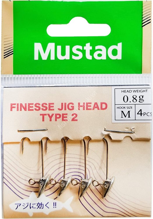MUSTAD Finesse Jig Head Type 2 AJ-JGF-1.0-4 1.0g