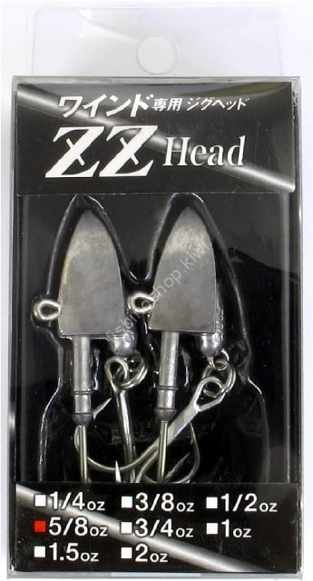 OZ TACKLE DESIGN ZZ Head 5/8oz #Standard (Solid Lead) (with hook)