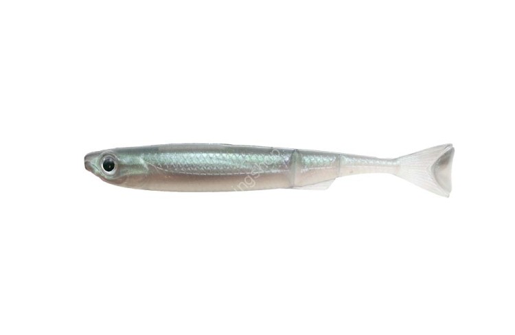 ISSEI Liar Minnow 4'' Kozakana Worm #73 AK Shad (Silver)