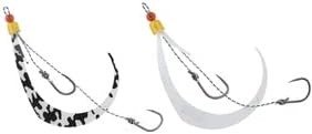 JACKALL BinBin Switch Spare Rubber Hook Set #9/#9 F-0308 Keimura & Glow Set (2Set)