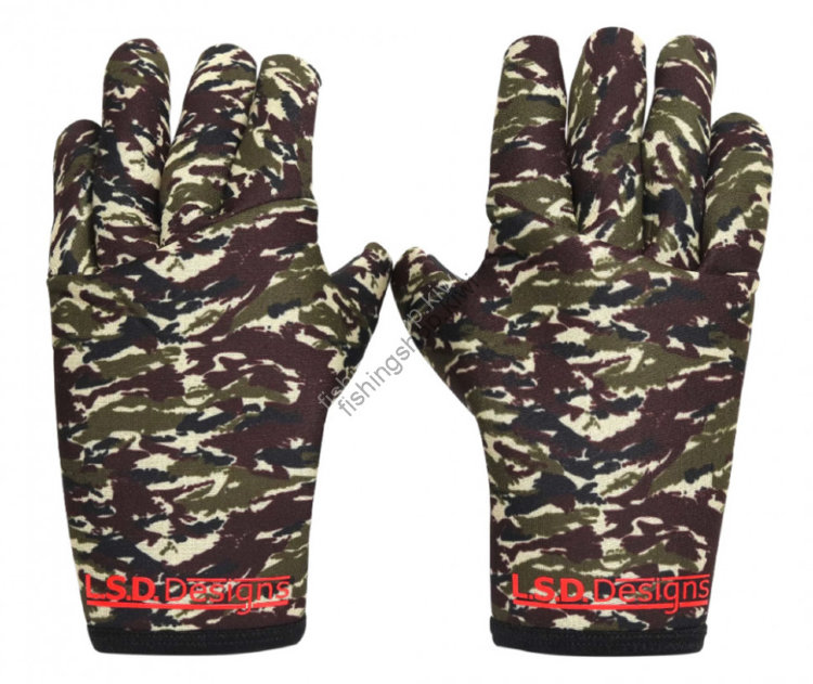 LSD FISHING GLOVE WG001 CAMO M SIZE M