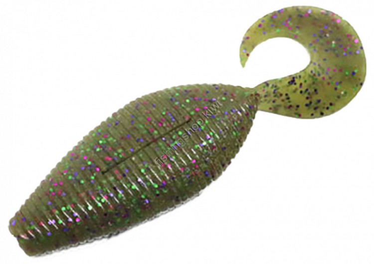 GEECRACK Spiron Grub 4.8 #300 Green Pumpkin Candy Gill