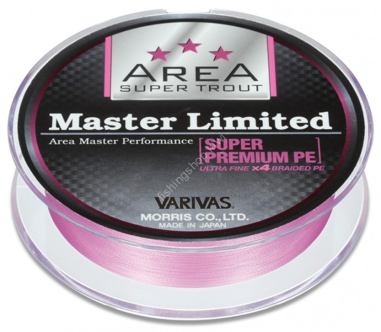 VARIVAS Super Trout Area Master Limited Super Premium PE [Tournament Pink] 75m #0.175 (5.5lb)