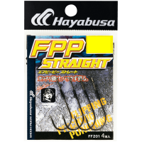 HAYABUSA FPP Straight [Black Nickel] #4/0 (3pcs)