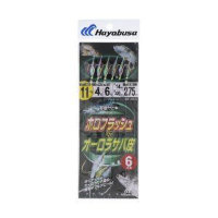 Hayabusa SS046 Battle Sabiki Aurora Mackerel Skin & Holo Flash F6 11