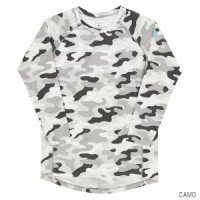 LIBERTAxFREEZE TECH PERFORMANCE LINE Cool Shirt Long Sleeve Crew Neck Gray CAMO 2XL