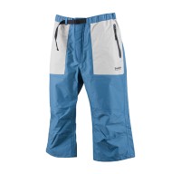 PAZDESIGN BS 3Layer Half Rain Pants (Gray/Blue) S