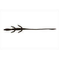 JACKALL BinBin Worm Trailer Tai Comb Pin #F116 Black Red Flake