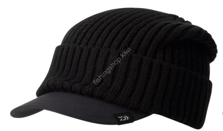 DAIWA DC-9324W Knit Cap With Brim (Black) Free Size