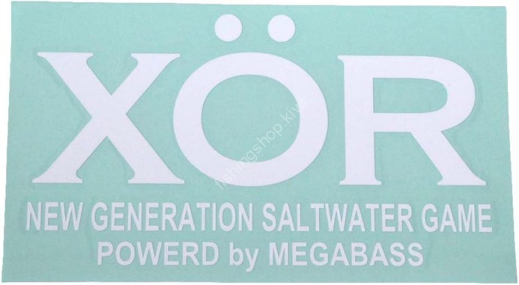 MEGABASS Sticker XOR 30cm #White