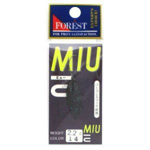 FOREST Miu Standart Color 2.2g #14 Matte Black (Blue Lame)