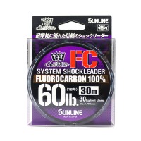 SUNLINE Saltymate System Shock leader FC [Clear] 30m #18 (60lb)