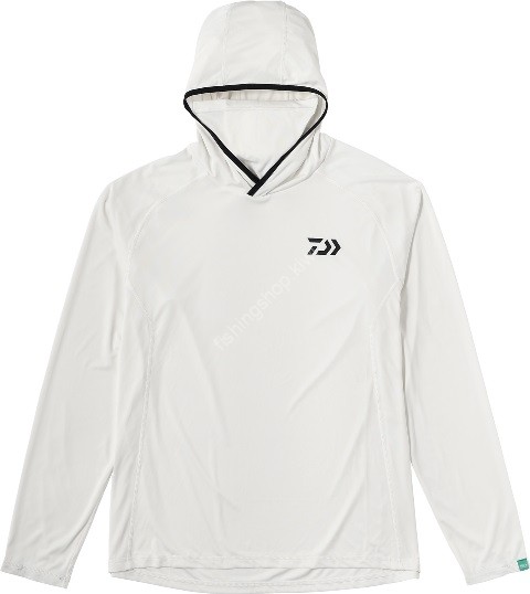 DAIWA DE-5124 Bug Blocker Hoodie Shirt (White) L
